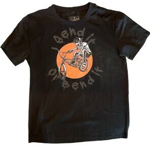Ian Hanville Send it or Bend it Black Bike Graphic T-Shirt size Large